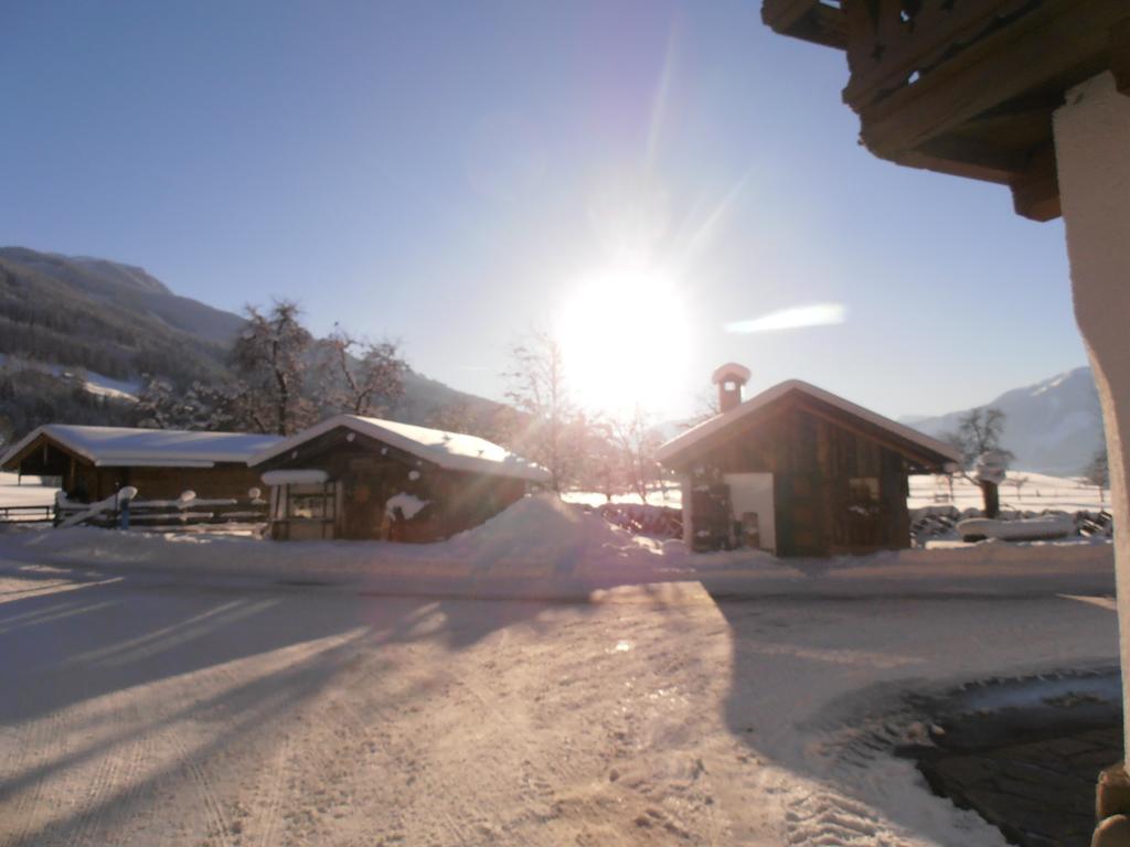 Ferienwohnung Unterlettlhof Saalfelden Exterior foto
