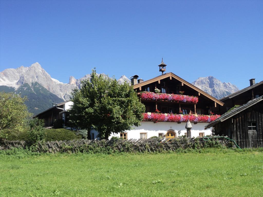 Ferienwohnung Unterlettlhof Saalfelden Exterior foto